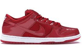 New 2015 Nike Dunk Pro Low SB "Red Patent Leather" Size 9M
